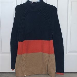 Striped long sweater